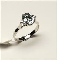 Anello Brotto Gioielli Donna in Oro bianco Acquamarina 0.96 Ct AB00803 - AB00803